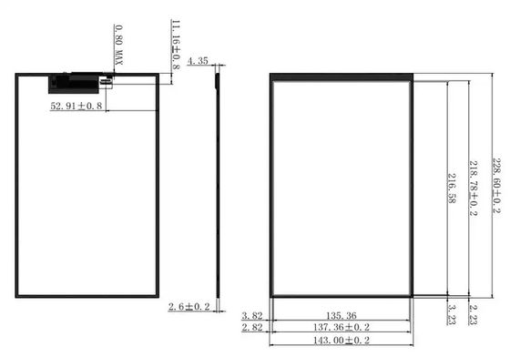 Tft 10.1 LCD display 800*1280 MIPI 10inch laptop screen replacement