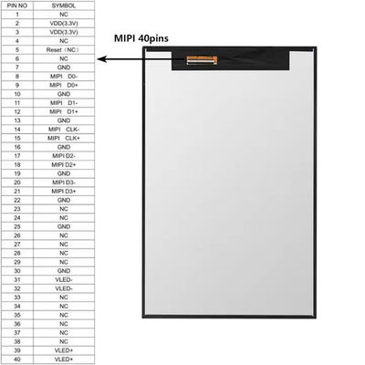 Tft 10.1 LCD display 800*1280 MIPI 10inch laptop screen replacement